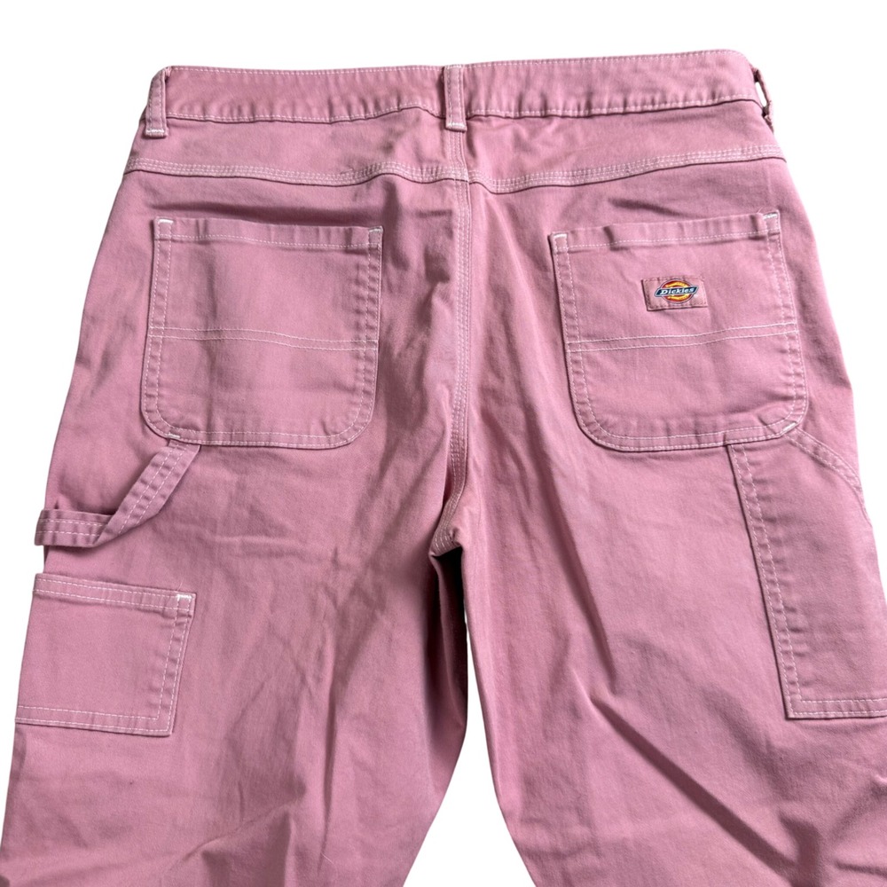 Dickies Pink Utility Streetwear Carpenter Pants Women Size 30" Workwear Retro - Picture 2 of 5